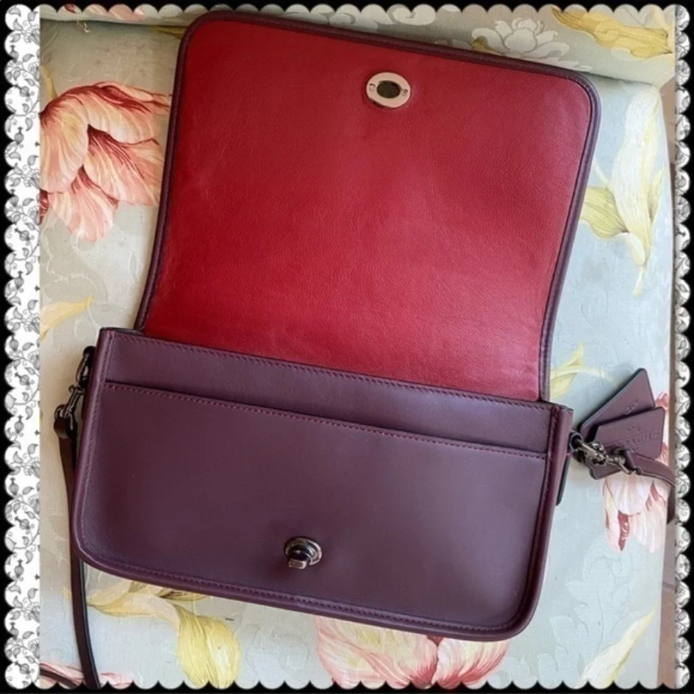 COACH 1941 LIMITED EDITION DINKY / PENNY BAG IN OXBLOOD